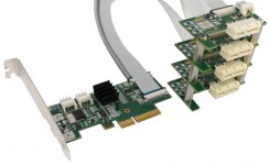 Flexible x4 PCI Express 4-Way Splitter